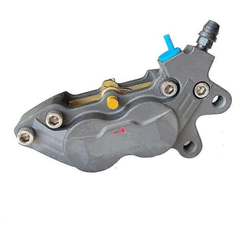 Étrier de frein axial universel pour moto, fixation 40 mm, 4 pistons, compatible Honda, Yamaha, Kawasaki et Suzuki - Gris dur R (1/5)