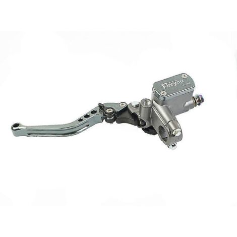 Maître-cylindre de frein et d'embrayage pour moto, levier de guidon, embrayage hydraulique, moteur de course pour 22 mm Honda, Yamaha, Kawasaki, Suzuki - Titane gauche (1/5)