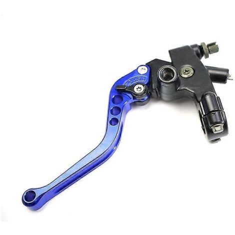 Levier de maître-cylindre d'embrayage 22 mm pour moto Honda CBR600 F4 2005, KX250F, Yamaha R6 2016, Kawasaki Vulcan 1500 (bleu, gauche) (1/5)