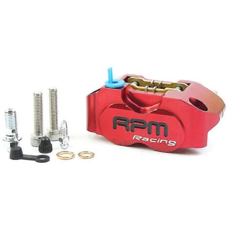 Étrier de frein moto RPM à 4 pistons pour Yamaha Aerox Nitro RSZ Jog BWS Zuma Dirt Bike Grom, disque de 200 mm / 220 mm - Rouge (1/5)