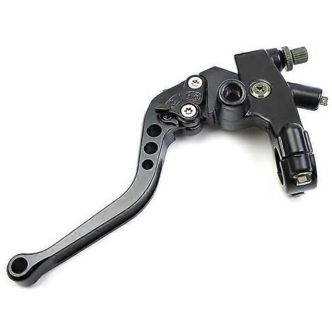 Levier de maître-cylindre d'embrayage 22 mm pour moto Honda CBR600 F4 2005, KX250F, Yamaha R6 2016, Kawasaki Vulcan 1500 - Noir, gauche (1/5)
