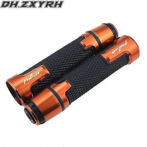 Poignées de guidon pliables et extensibles pour moto Bajaj Pulsar 200 NS (tous modèles) - Orange (1/5)