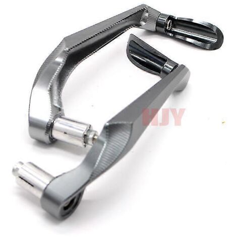 Protection universelle de leviers de frein et d'embrayage pour guidon de moto 7/8" (22 mm) compatible Aprilia RSV4 (2009-2017) et RSV4RF (2009-2017) - Titane (1/5)