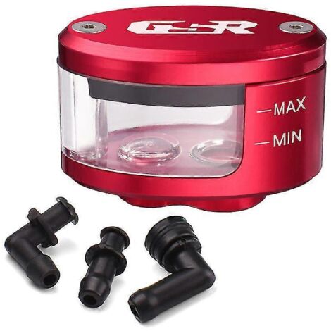 Réservoir d'huile de frein et d'embrayage avec support pour moto Suzuki GSR600/GSR750 (rouge) (1/5)