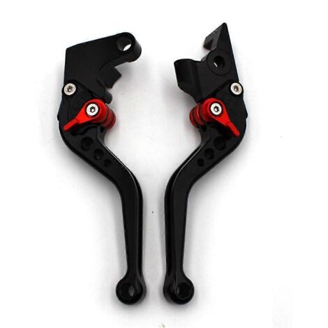Leviers de frein et d'embrayage courts en aluminium pour motos Honda CBR600RR (2007-2017) et CBR1000RR Fireblade (2008-2016) - Bleu (1/5)