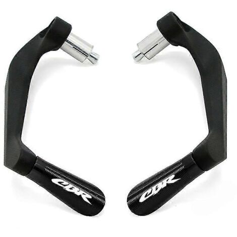 Poignées de guidon de moto avec protection pour leviers de frein et d'embrayage Honda CBR 600, 400, 900, 650, 150, 125, 300, 500, 929, 954, 1000, 250 (R/RR/F/XX) - Noir (1/5)