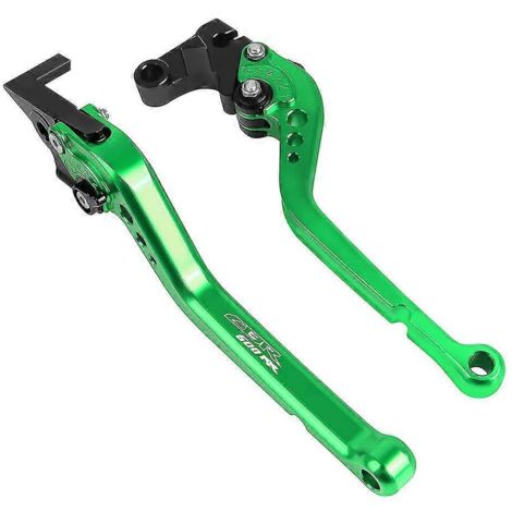 Leviers de frein et d'embrayage courts et longs pour moto Honda CBR600RR (2003-2006) - Vert long (1/5)