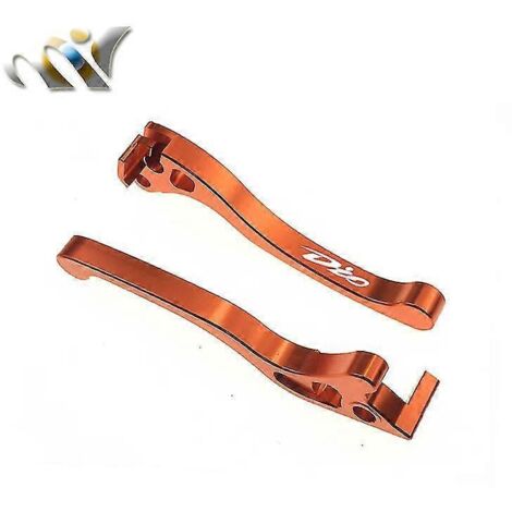 Accessoires moto : Leviers d'embrayage et de frein pour AF18 Dio 50 ZX50 AF34 AF35 Dio50 AF28 ZX 50 (frein à disque) – Logo DIO orange (1/5)