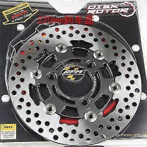 Disques de frein universels 20057 mm / 22070 mm / 26060 mm pour motos/scooters/motos sportives, usinés CNC, compatibles Yamaha, Honda, Suzuki, KTM - Style A 220, titane (1/5)