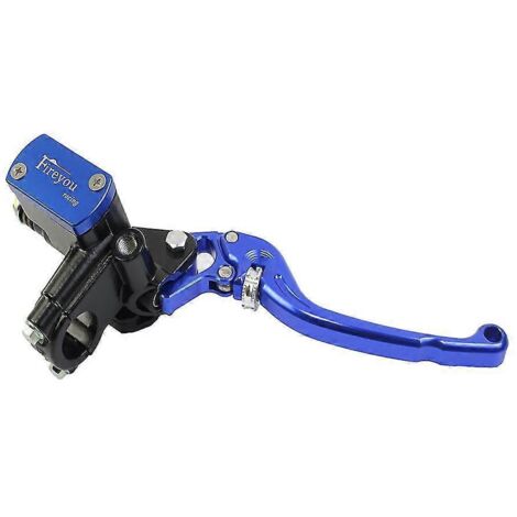 Levier CNC pour moto, maître-cylindre de frein à piston de 14 mm, pompe d'embrayage hydraulique pour scooter Vespa Yamaha MXS125 - Bleu droit (1/5)