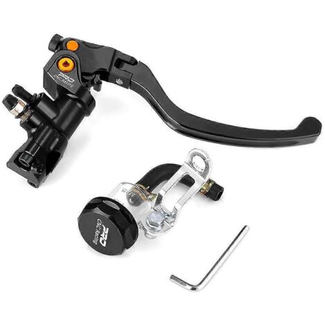 Maître-cylindre de frein à montage radial universel 19rcs, câble de levier d'embrayage, pompe hydraulique pour motos Honda Nanja - Pompe de frein noire (1/5)