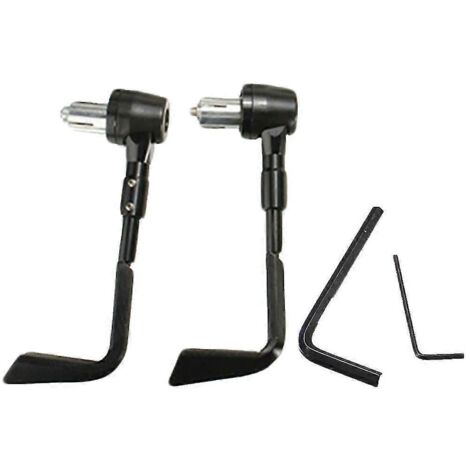 1 paire de protège-mains de guidon de moto 7/8 pouce (22 mm) avec levier de frein et d'embrayage - Accessoires - Nouveauté 2022 - Noir (1/5)
