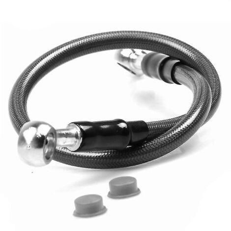 Tuyau de frein 450 mm pour Honda CB300F, CB400X, CBR250R, CBR250RR, CBR300R, CBR400R, CBR400F, MSX125, PCX 125/150 - Gris (1/5)