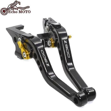 Leviers de frein et d'embrayage courts réglables pour moto Kawasaki Z900 (2017-2022) - Noir - D (1/4)