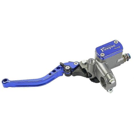 Maître-cylindre de frein et d'embrayage pour moto, levier de guidon, embrayage hydraulique, moteur de course pour 22 mm Honda, Yamaha, Kawasaki, Suzuki - Bleu gauche (1/5)