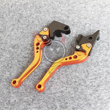 Logo (fz1) pour Yamaha Fz1 Fazer 2006-2013 - Accessoires moto - Levier de frein et d'embrayage court réglable - Orange (1/5)