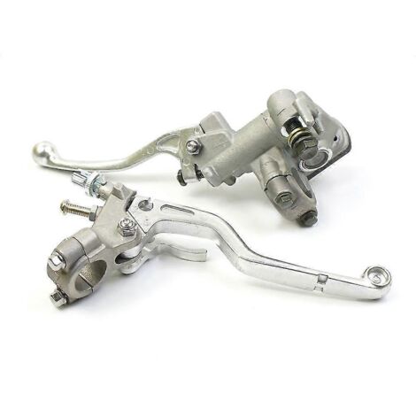 Levier de maître-cylindre d'embrayage et de frein 22 mm pour moto tout-terrain Honda CR 125R, 250R, 500R, CRF150R, CRF250R, CRF250X et CRF450R (une paire)