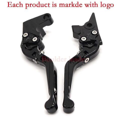 Logo gravé au laser pour BMW G310GS (2017-2018) - Leviers de frein et d'embrayage réglables CNC - Noir (1/5)