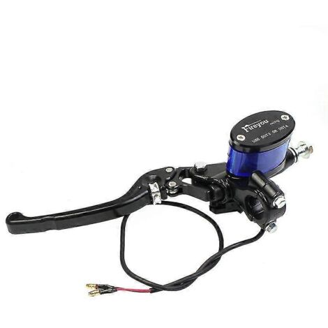 Levier réglable, poignée, maître-cylindre de frein/embrayage hydraulique universel pour motos de course Honda, Yamaha et Kawasaki - noir gauche (1/5)