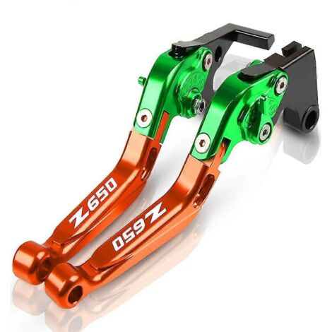 Adaptateur de leviers de frein et d'embrayage pliables pour moto Kawasaki Z650 2016 2017 2018 2019 2020, poignée de frein réglable Z650-- (1/5)