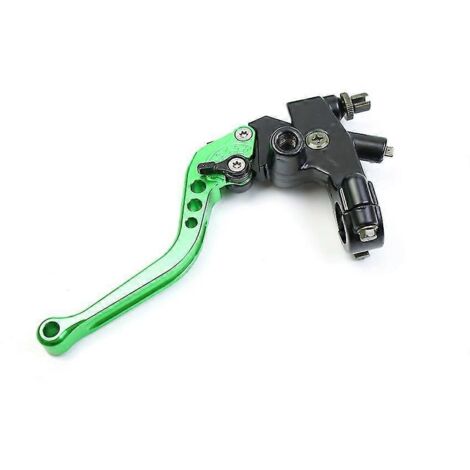 Levier de maître-cylindre d'embrayage 22 mm pour moto Honda CBR600 F4 2005, KX250F, Yamaha R6 2016, Kawasaki Vulcan 1500 (vert, gauche) (1/5)