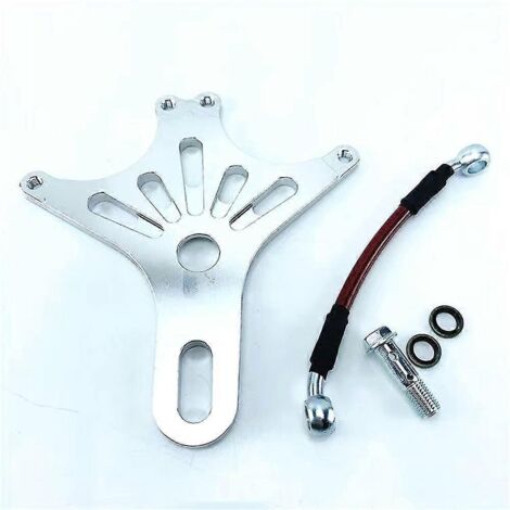 Support adaptateur d'étrier de frein arrière pour double frein RPM 84 mm pour scooter électrique RSZ M3 NIU N1S/UQI/U+B Refit - Code argent - 1 jeu (1/5)