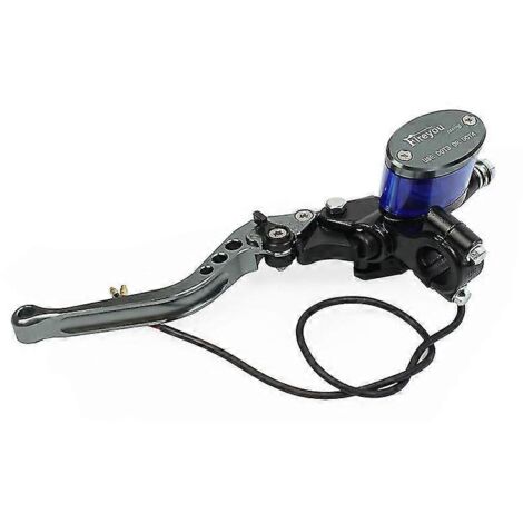Maître-cylindre de frein de moto, rétroviseur, siège, levier d'embrayage hydraulique, universel, noir, pompe d'embrayage, levier de barre réglable - Gris - B gauche (1/5)