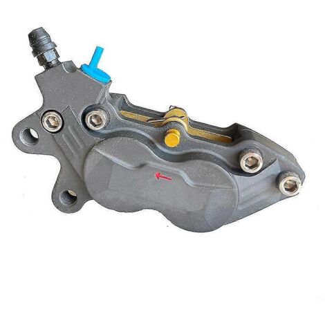 Étrier de frein axial universel pour moto, fixation 40 mm, 4 pistons, compatible Honda, Yamaha, Kawasaki et Suzuki - Gris dur, taille L (1/5)