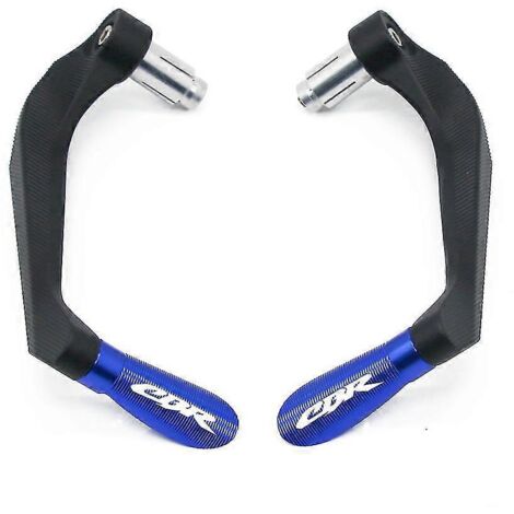 Poignées de guidon de moto avec protection pour leviers de frein et d'embrayage Honda CBR 600, 400, 900, 650, 150, 125, 300, 500, 929, 954, 1000, 250 (R/RR/F/XX) - Bleu (1/5)