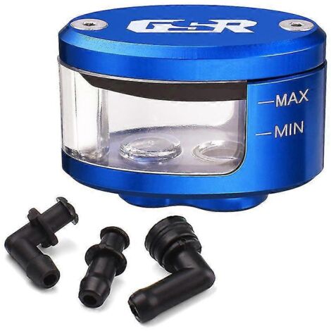 Réservoir d'huile de frein et d'embrayage avec support pour moto Suzuki GSR600/GSR750 (bleu) (1/5)
