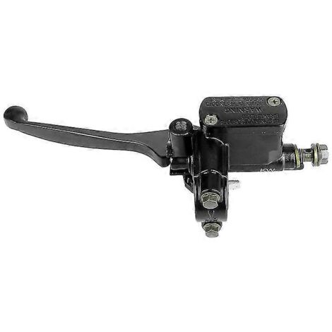 Maître-cylindre de frein universel 22 mm pour moto, levier de guidon, embrayage hydraulique, course, compatible Honda, Yamaha, Kawasaki et Suzuki (gauche) - (1/5)