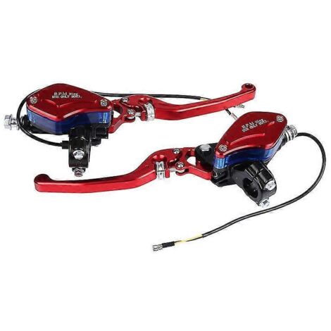 Pour Yamaha Nmax125 Nmax155 Nmax150 Nmax 125 155 150 : Levier de frein et d'embrayage hydraulique, maître-cylindre de frein et réservoir de liquide de frein (rouge) (1/5)