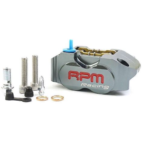 Étrier de frein moto RPM à 4 pistons pour Yamaha Aerox Nitro RSZ Jog BWS Zuma Dirt Bike Grom, disque de 200 mm / 220 mm - Gris (1/5)