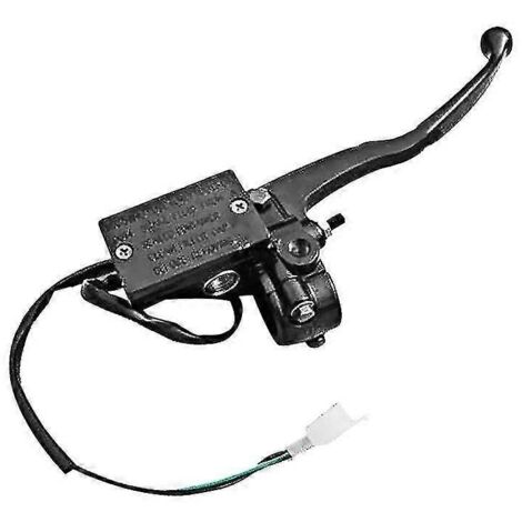 Maître-cylindre de frein hydraulique droit 7/8" pour moto, levier d'embrayage noir, compatible avec Yamaha XS500, XS650, XS750, XS850 et XS1100. (1/5)