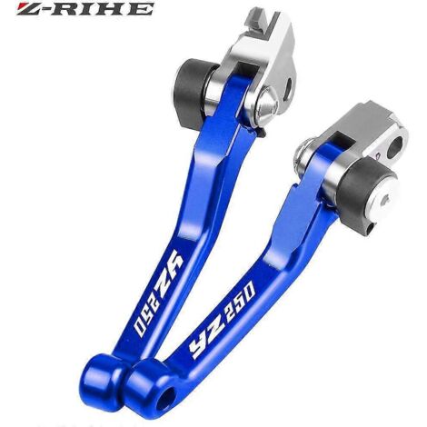 Levier de frein et d'embrayage pivotant pour motos Yamaha YZ80, YZ85, YZ125/X, YZ250/F/FX/X, YZ426F, YZ450F, YZ450FX (modèles 2008-2014). (1/5)