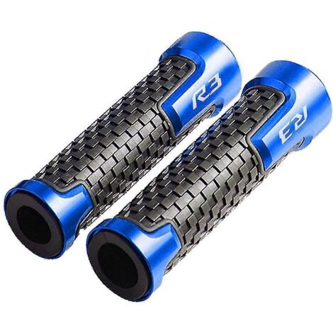 Accessoires moto : leviers de frein et d'embrayage pliables et extensibles, poignées, embouts pour Yamaha YZFR3 et YZF R3 (2017-2015) – Bleu (1/5)