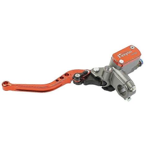 Maître-cylindre de frein et d'embrayage pour moto, levier de guidon, moteur d'embrayage hydraulique de course pour 22 mm Honda, Yamaha, Kawasaki, Suzuki - Orange gauche (1/5)