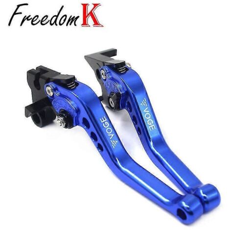 Leviers de frein et d'embrayage réglables CNC pour motos Loncin Voge 650, 500 DS, 500R, 650DS et 500DS (bleus) (1/5)