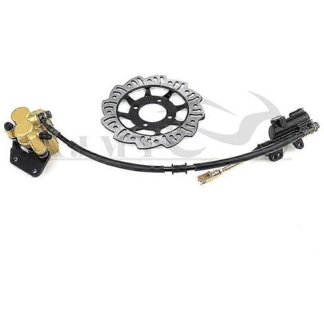 Système d'étrier de frein à disque hydraulique arrière pour quad, kart, moto tout-terrain 120cc et 250cc - Pièces de freinage avec disque de frein (1/5)