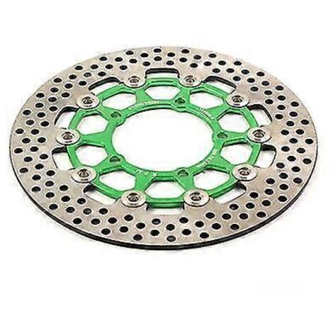 Disque de frein flottant universel pour moto CNC, 3 trous 260 x 70 mm / 5 trous 260 x 60 mm, compatible Honda et Yamaha - Vert (1/5)