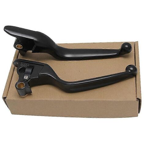 Levier d'embrayage et de frein Softail pour motos Harley 2015-2021 Breakout, Fat Boy Deluxe, Heritage Classic, FLS Slim Street Bod - Noir (1/5)