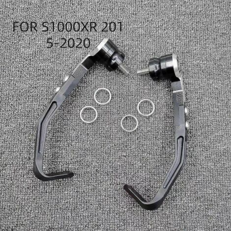Accessoires moto : Poignée de frein avec protège-mains réglable CNC pour BMW S1000R, S1000RR, HP4, S1000XR (2015-2022), noir. (1/5)