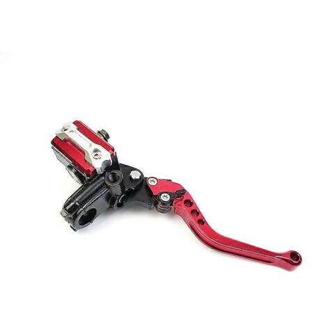 Levier de maître-cylindre d'embrayage 22 mm pour moto Honda CBR600 F4 2005, KX250F, Yamaha R6 2016, Kawasaki Vulcan 1500 - Rouge droit (1/5)