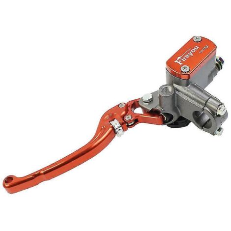 Maître-cylindre de frein de moto, levier d'embrayage, pompe hydraulique de course et de route pour Yamaha, Kawasaki, Suzuki, frein avant rouge - frein avant gauche orange A (1/5)