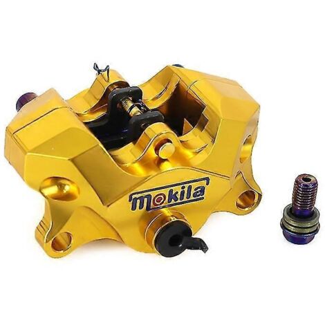 Accessoires pour motos tout-terrain, pit bikes, motos, pompe de frein hydraulique universelle, étrier de frein arrière droit, accessoires pour voitures électriques - Or (1/5)