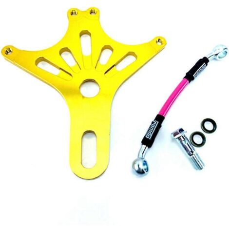 Support adaptateur d'étrier de frein arrière pour double frein RPM 84 mm pour scooter électrique RSZ M3 NIU N1S/UQI/U+B Refit - Code or (1 jeu) (1/5)