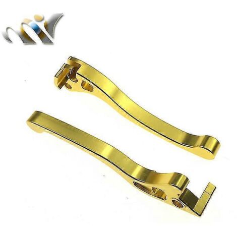 Accessoires moto : Leviers d'embrayage et de frein pour AF18 Dio 50 ZX50 AF34 AF35 Dio50 AF28 ZX 50 (frein à disque) - Sans logo, doré (1/5)