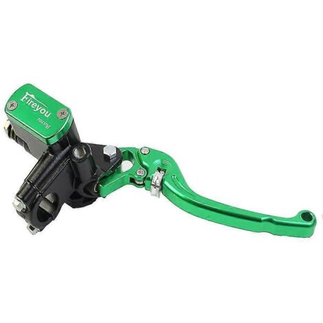 Levier CNC pour moto, piston de 14 mm, maître-cylindre de frein, pompe d'embrayage hydraulique pour scooter Vespa Yamaha MXS125 - Vert droit (1/5)