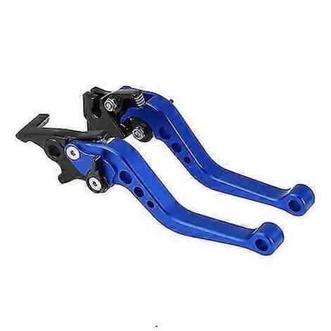 1 paire de leviers d'embrayage et de frein pour moto Gy6, compatible avec les scooters électriques et CNC (modification de moto RSZ Gy6) - Bleu (1/5)