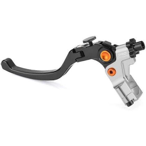 Maître-cylindre de frein à montage radial universel 19rcs, câble de levier d'embrayage, pompe hydraulique pour moto, leviers de freins pour Nanja Honda - Levier d'embrayage argenté (1/5)